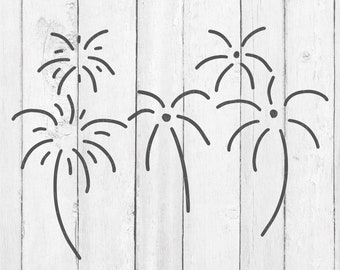 Fireworks SVG - Fireworks SVG Glowforge  - July 4th Cut Files for Cricut and Silhouette - 4th of July SVG - Firework Clip Art - Digital Svg