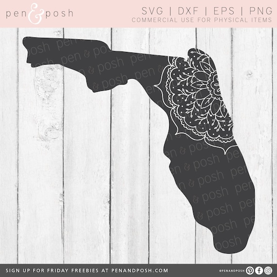Download Florida Cut File State Svg Svg Files For Cricut Florida Mandala