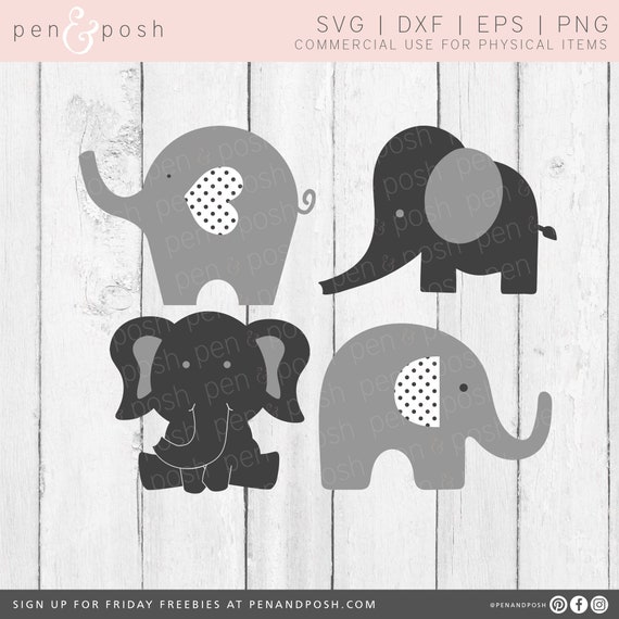 Elephant SVG Elephant Nursery Design Elephant Graphic | Etsy