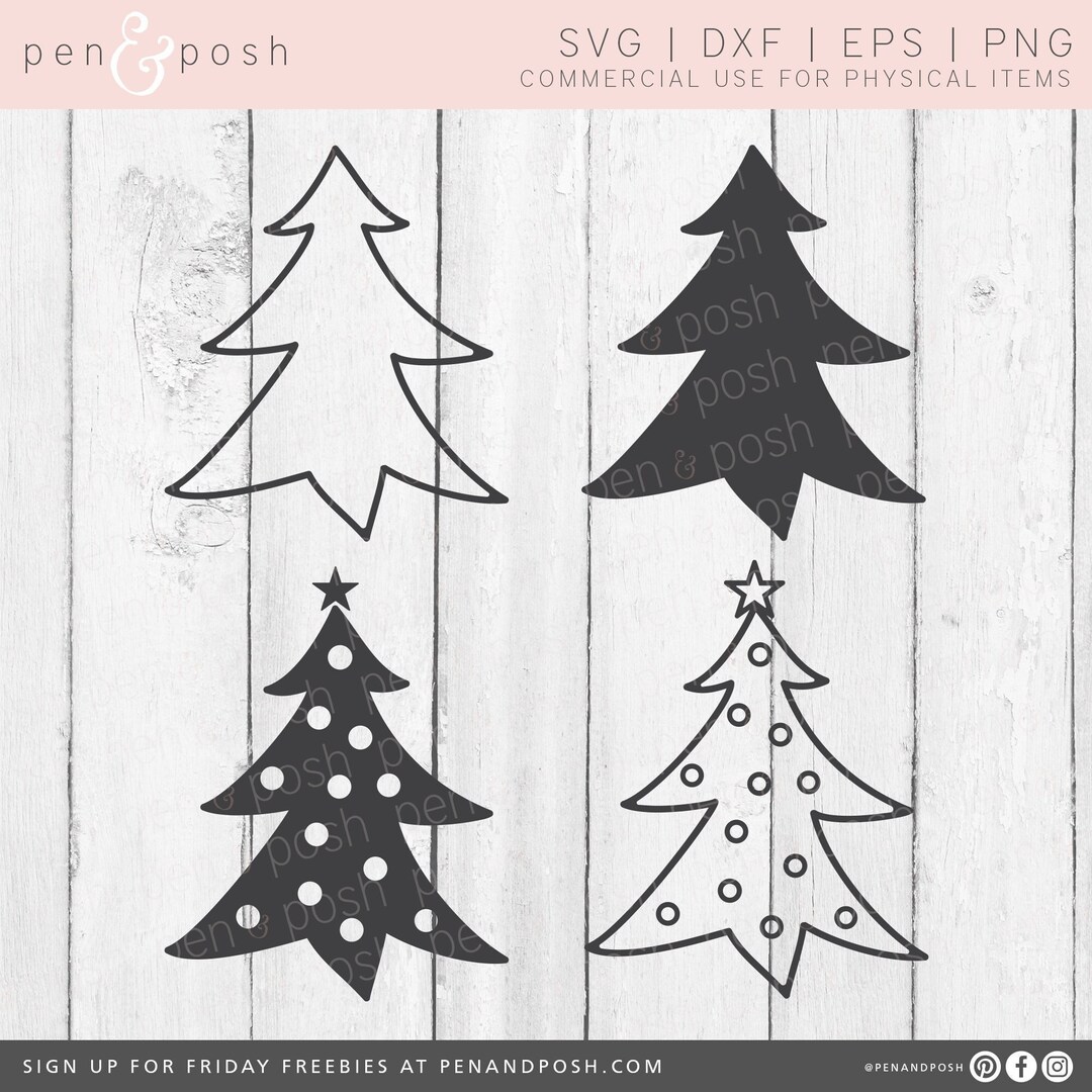 Christmas Tree SVG - Christmas Tree Clipart - Christmas Tree Cut File ...