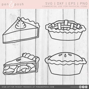 Pie Svg - Pie Svg Clipart - Apple Pie Svg - Pumpkin Pie Svg -  Pie Cut Files - Pie Clipart - Fall SVG - Fall Cut Files - Digital Download