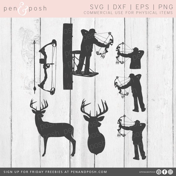 Download Hunting Clipart Bow And Arrow Svg Deer Bow Dxf Bow Hunting File