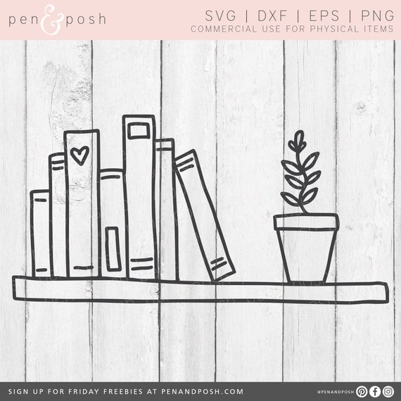 Book Shelf Svg Book SVG Book SVG Cricut Book Svg Files Etsy Canada