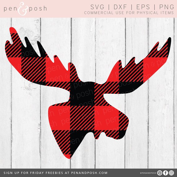 Download Moose Svg Reindeer Svg Christmas Svg Buffalo Plaid Svg Etsy