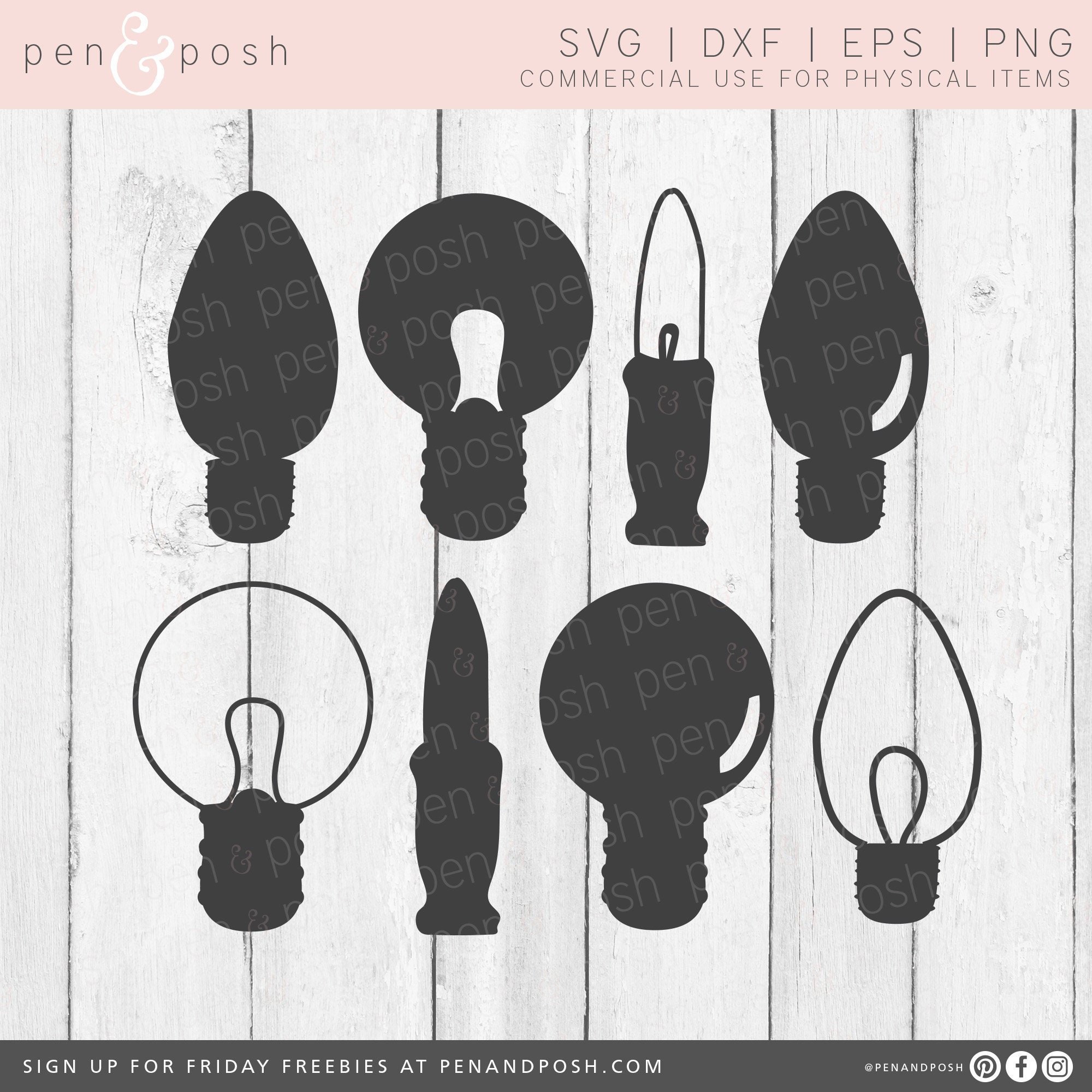 Download Christmas Light Bulb SVG Light Bulb Art Light Bulb SVG | Etsy