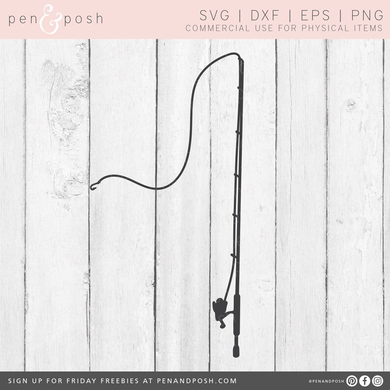Download Fishing Poles SVG Fishing Pole Fishing Pole Cut File | Etsy