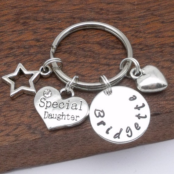 Gift for Daughter, Special Daughter Keyring, Daughter Keychain