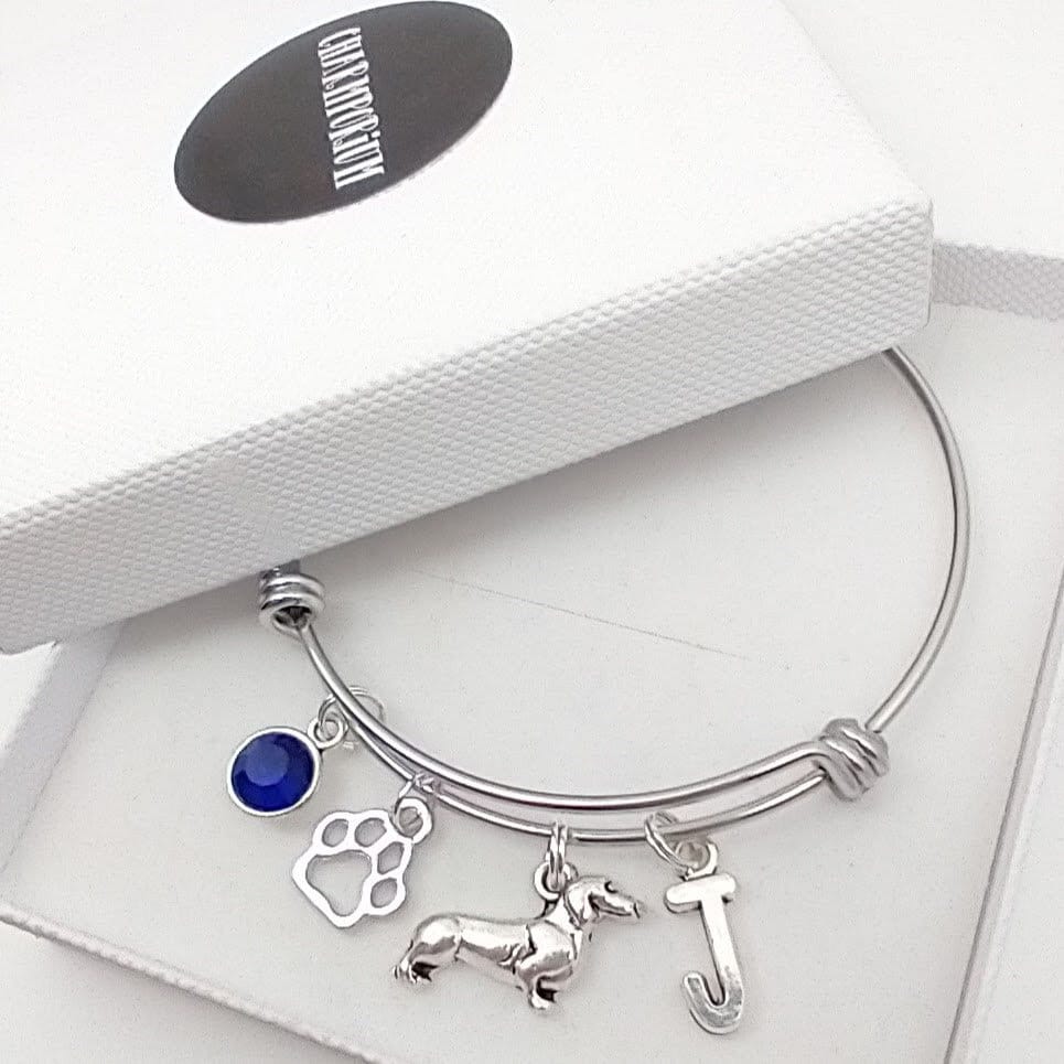 Alex and ani crystal dog charm bangle outlet
