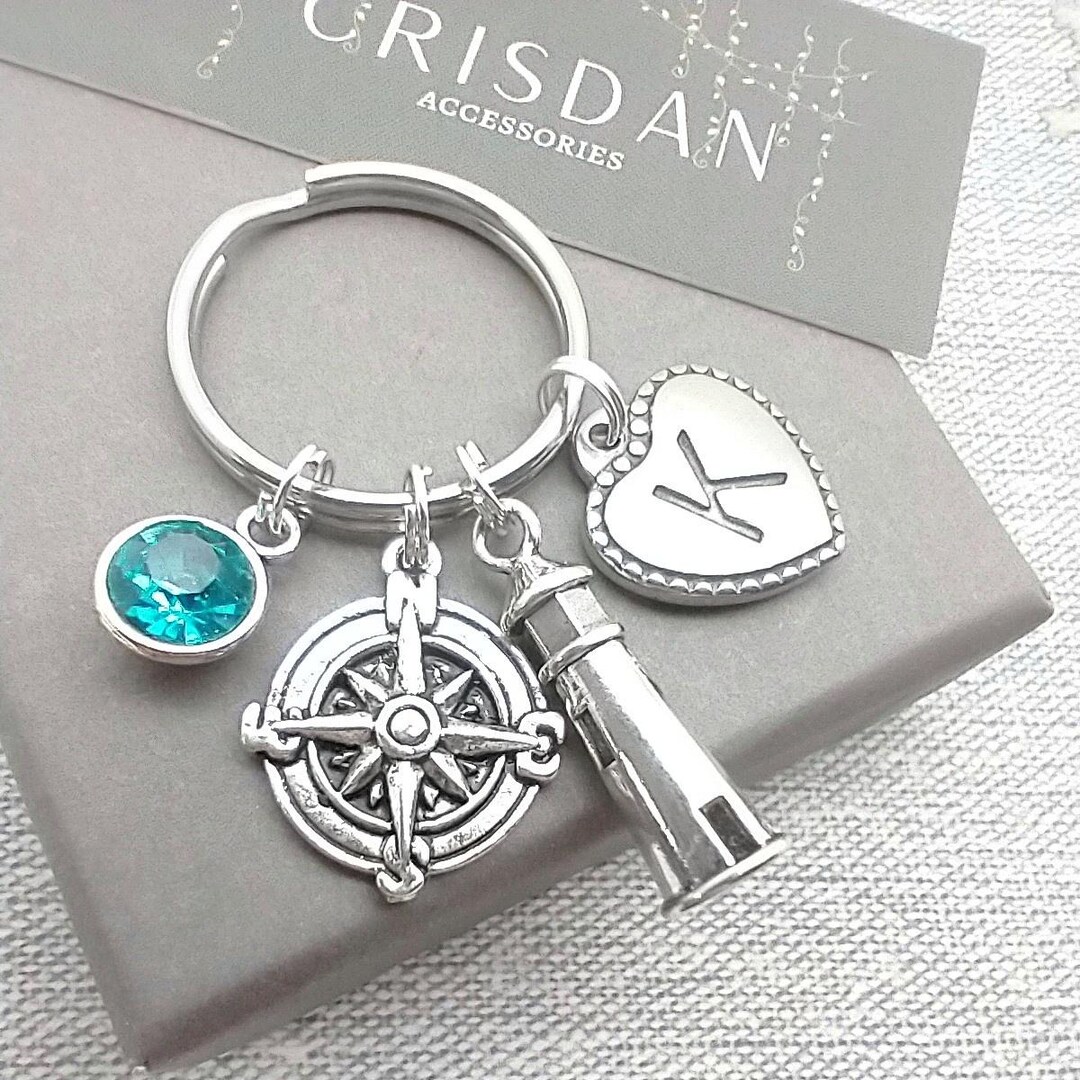 Lighthouse Keyring, Lighthouse Keychain Gift, Personalised Gift With ...