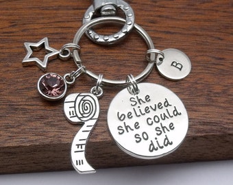 Weight loss / weight motivation gift, weight loss achievement keyring, gift for dieter, slimmer, gift for losing weight, personalised gift