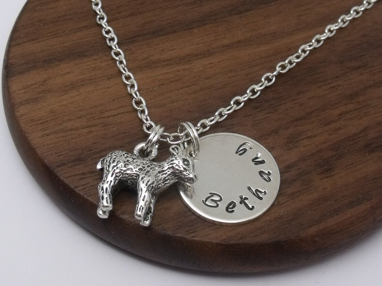 Lamb necklace gift lamb jewellery lamb pendant personalised Etsy
