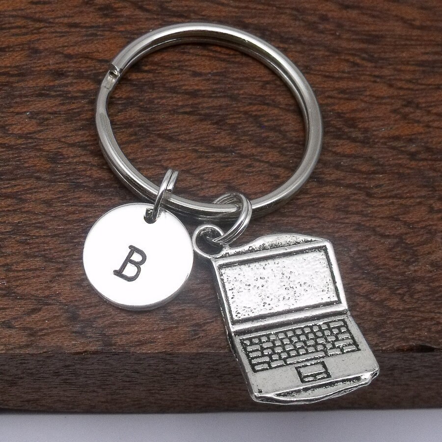 Laptop Computer Keyring Gift, Laptop Computer Keychain, Personalised ...