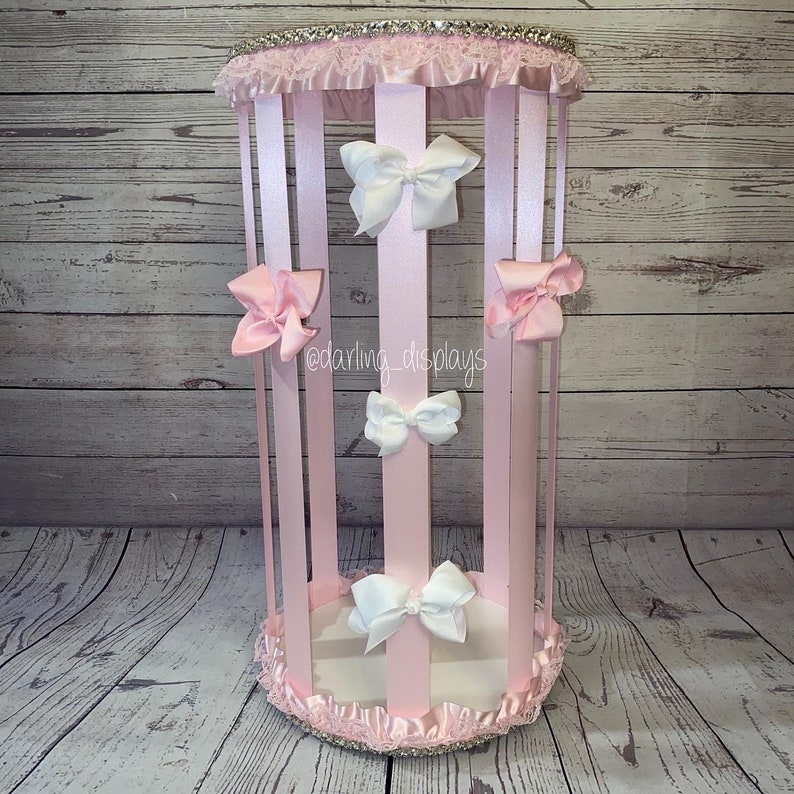 Spinning Bow Carousel.. Custom. Clip / Bow Holder / Storage Etsy