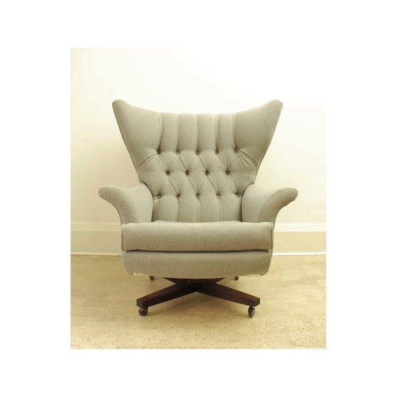 Model 62 Mid Century Modern Lounge Chair And Footstool From Etsy