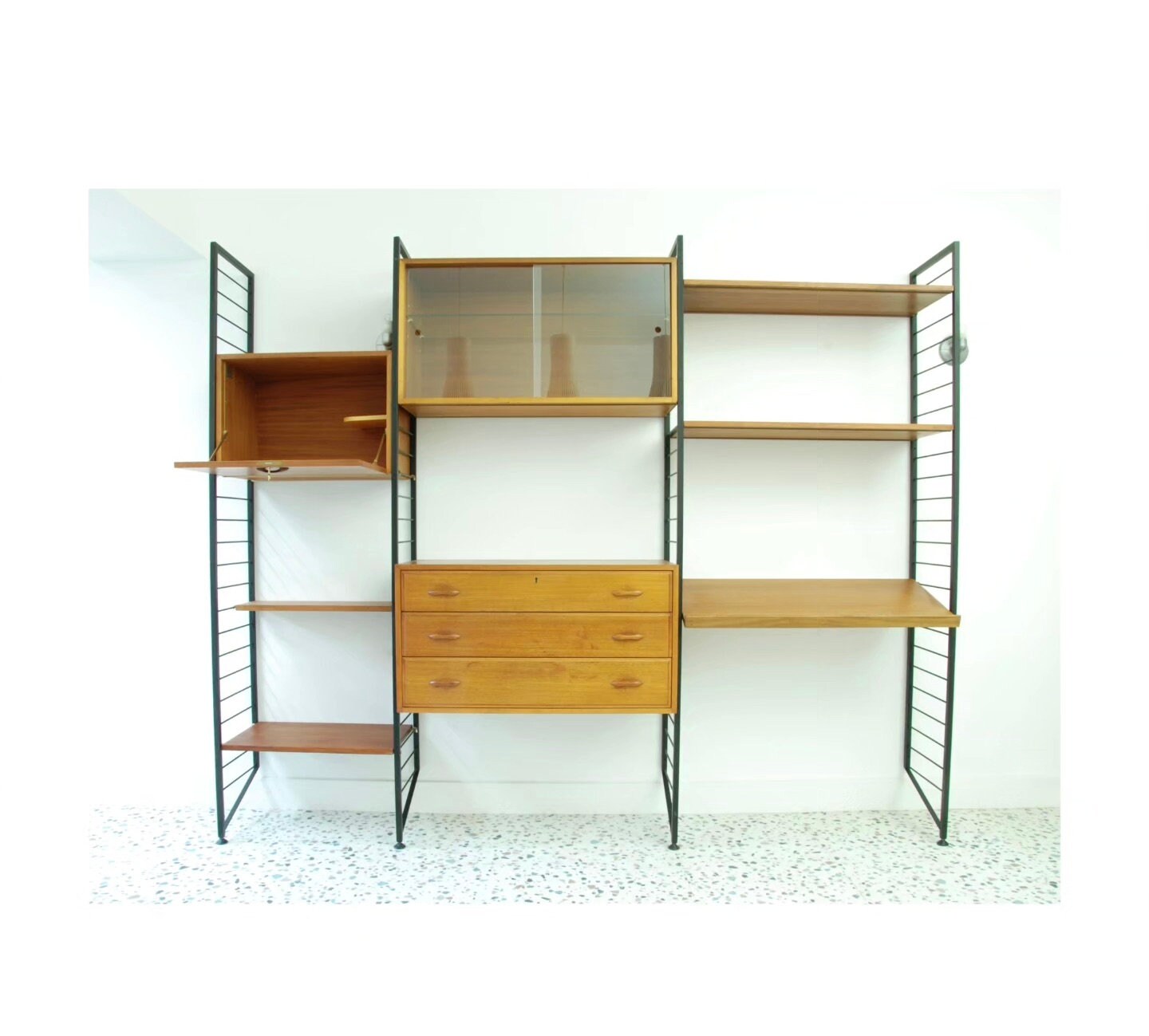 Ladderax 3 Bay Modular Storage System. Mid Century, 1960's Etsy