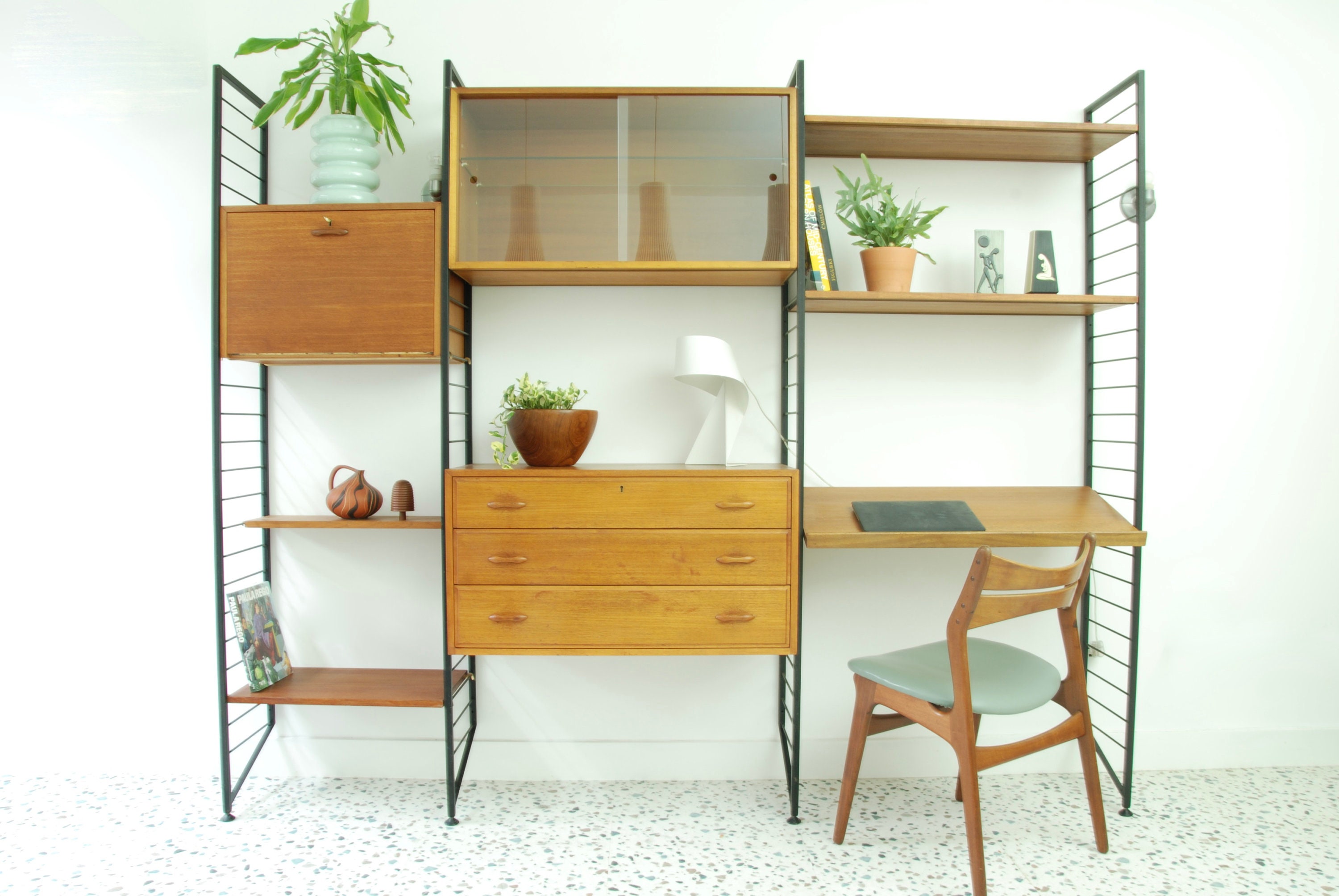 Ladderax 3 Bay Modular Storage System. Mid Century, 1960's Etsy