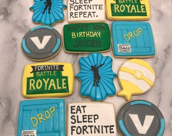 gaming cookies - fortnite radioactive wrap