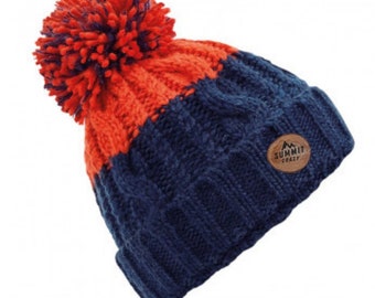 The Apres Beanie by Summit Crazy - Navy + Red
