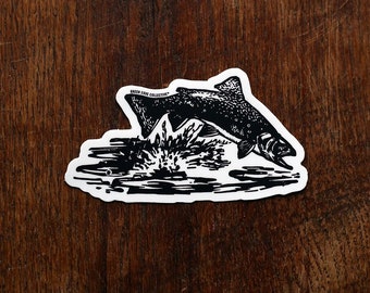 Trout Sticker - 4 inch Vinyl Sticker
