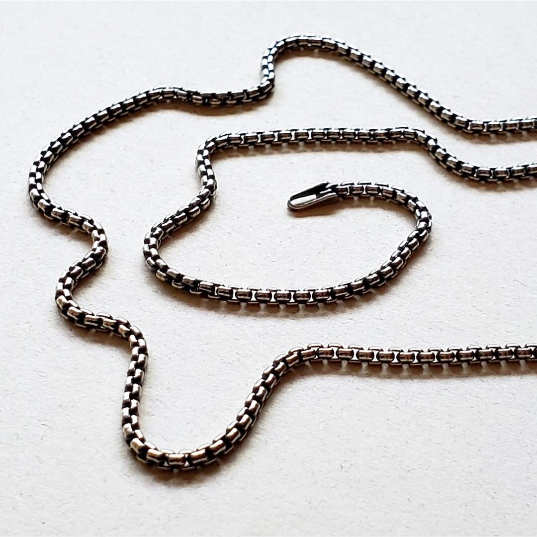 Heavy 18 Inch Sterling Silver Box Chain Necklace - Etsy