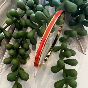 Evie Bracelet Orange 18k gold plated snap lock bracelet elevating any look elegant dainty look so timeless perfect for layering or solo