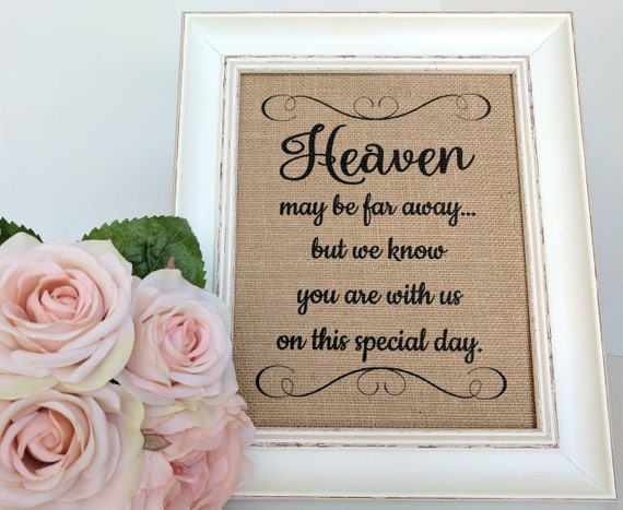 Wedding Memory Table Sign Memorial Table Sign Wedding Etsy