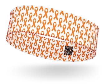 Orange Ribbon Headband Childhood Cancer Awareness