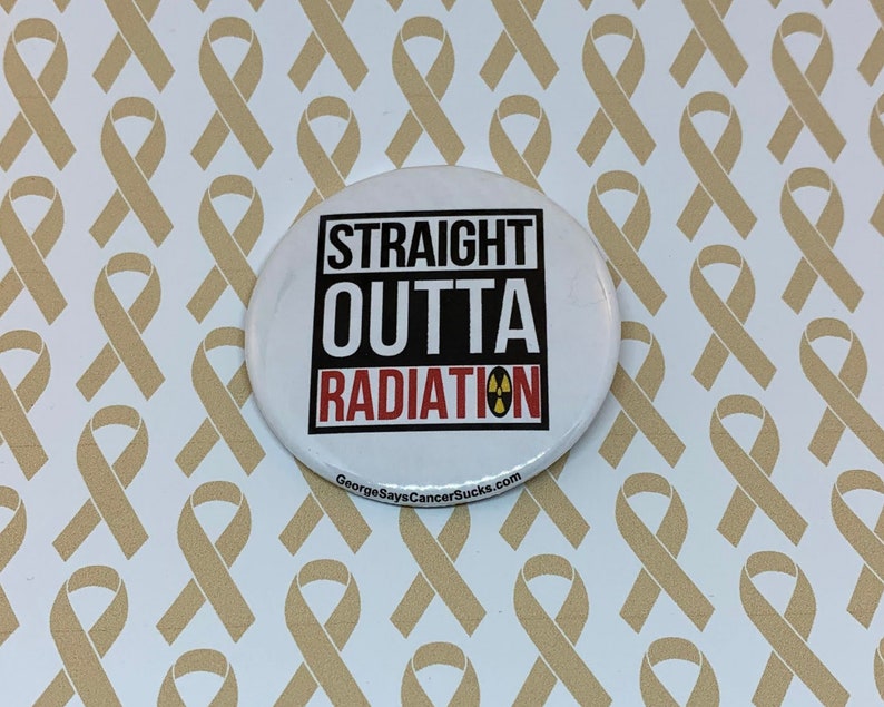 Straight Outta Radiation 2.25 Pinback or Magnetic Button image 1