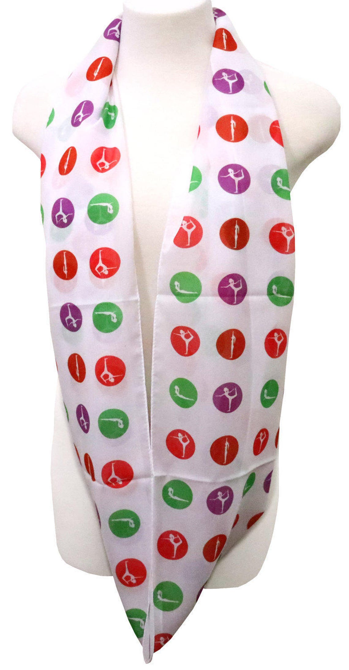 Yoga Scarf Gift Yoga Poses Ohm Mantra Infinity Scarf Nameh Etsy