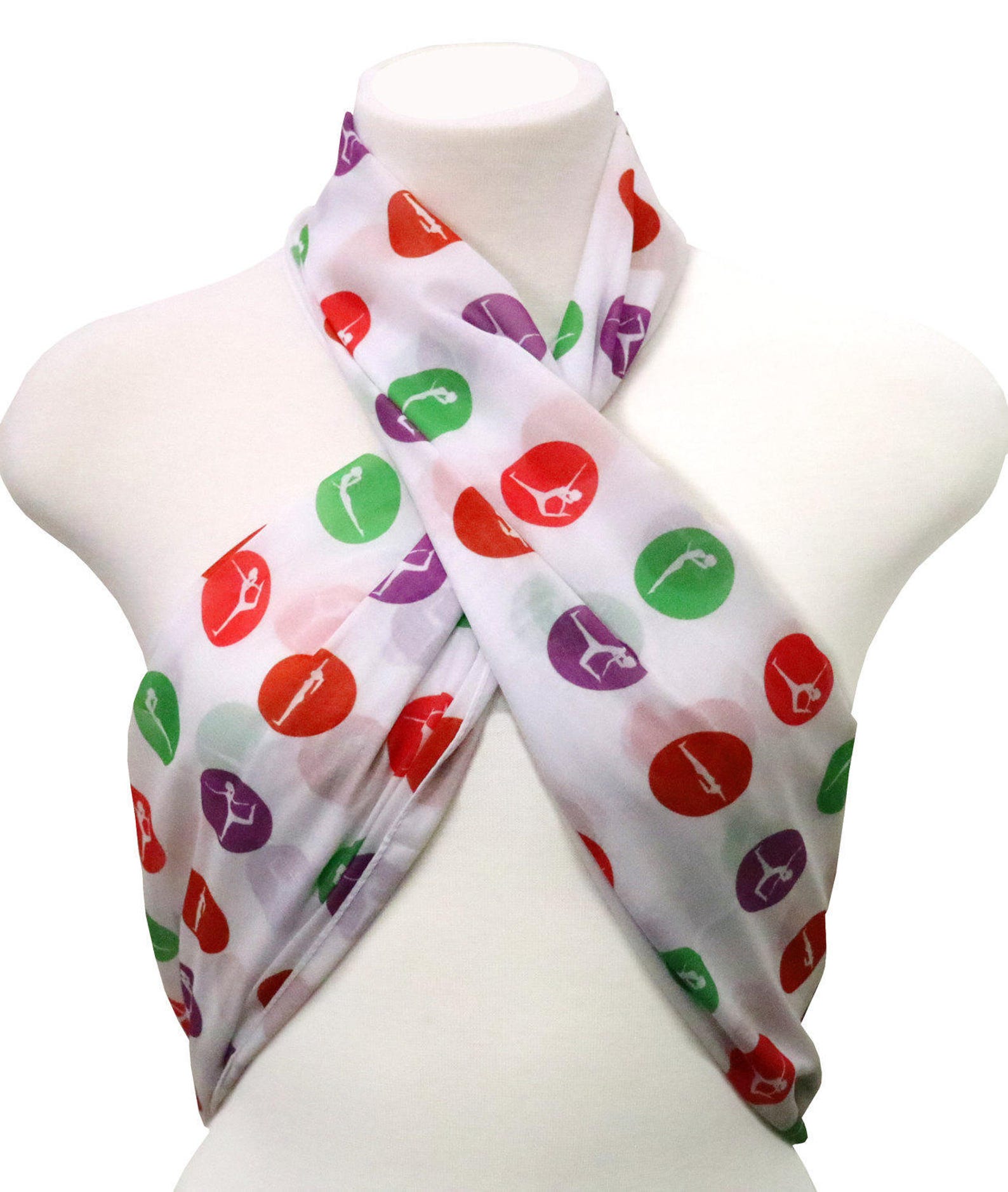 Yoga Scarf Gift Yoga Poses Ohm Mantra Infinity Scarf Nameh Etsy