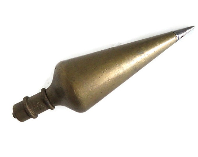 Vintage Brass Plumb Bob General Hardware Mfg. Co. New York Collectible GHMC No. 800 Brass