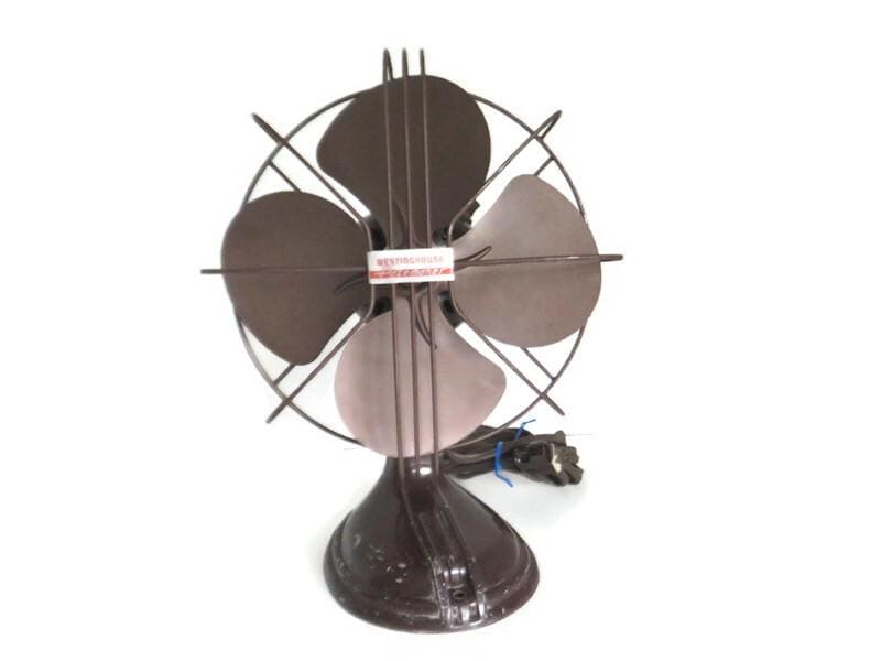 Vintage Westinghouse Pacemaker Fan Brown One Speed