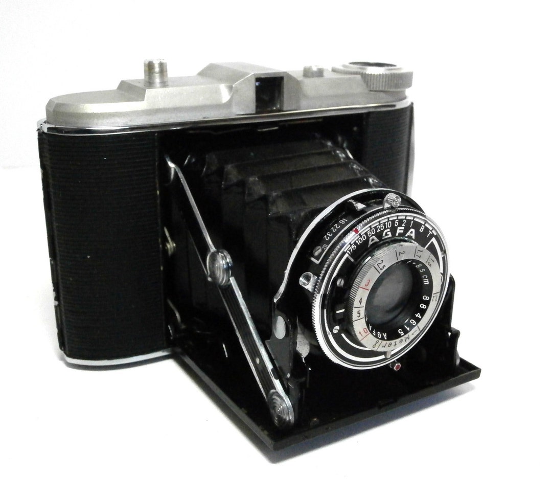 Vintage 1937 AGFA Jsolette Bellows Camera With Leather Case - Etsy