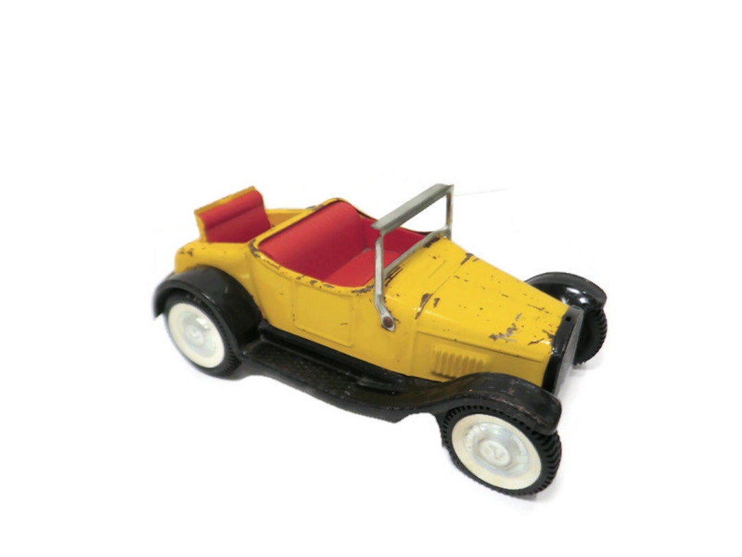 Vintage 1960s Nylint Model T Roadster, Yellow Metal Convertible - Etsy