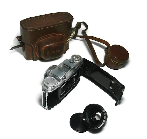 Vintage ANSCO Super Memar Camera and Leather Carrying Case W