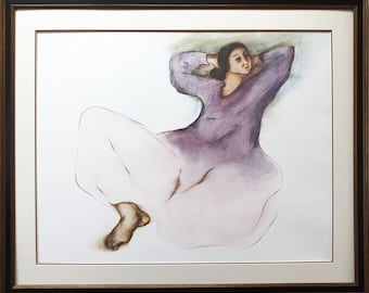 R.C. Gorman "Jeannette" lithograph CUSTOM FRAMED