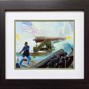 Mort Kunstler &quot;The Flag and Union Imperiled&quot; FRAMED Civil War Art