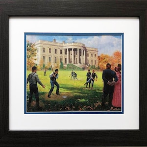 Mort Kunstler &quot;The National Game&quot; New CUSTOM FRAMED Art