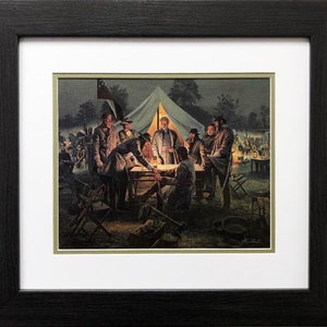 Mort Kunstler &quot;Sharpsburg War Council &quot; New CUSTOM FRAMED Art