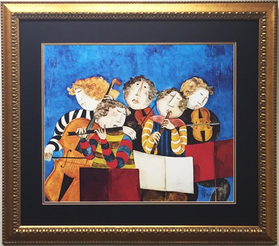Graciela Rodo Boulanger The Prelude Lithograph Newly Custom Framed Litho Art - 