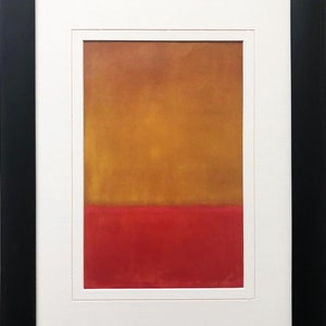 Mark Rothko &quot;Ochre and Red on Red&quot; 1954 FRAMED Art