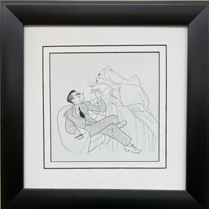 Al Hirschfeld "The Seven Year Itch 1952" CUSTOM FRAMED ART Broadway