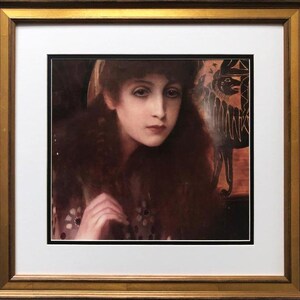 Gustav Klimt &quot;GIrl from Tanagra&quot; CUSTOM FRAMED ART