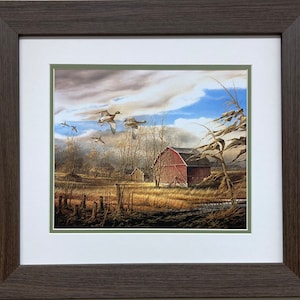 Terry Redlin &quot;The Homestead&quot; Custom Framed Rural America Art Print