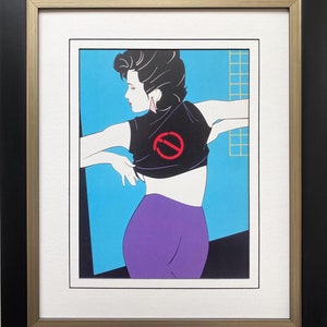 Patrick Nagel &quot;Untitled #109&quot; NEW CUSTOM FRAMED Art Deco Print