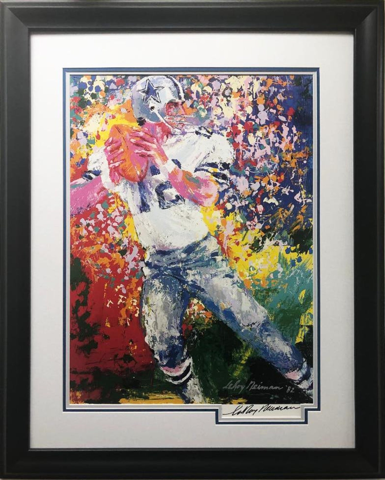 LeRoy Neiman Roger Staubach America's Etsy