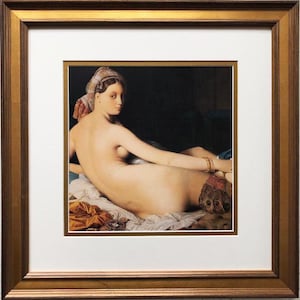 Jean Auguste D. Ingres &quot;The Great Odalisque&quot; 1819 Custom Framed Art Print
