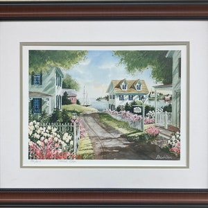 Denise Patchell-Olson &quot;The 1834 House&quot; CUSTOM FRAMED  Signed #&#39;d Lithograph Nature