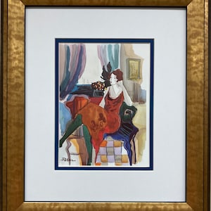 Patricia Govezensky &quot;The Mistress&quot; Custom Framed Women Post-Impressionism  New