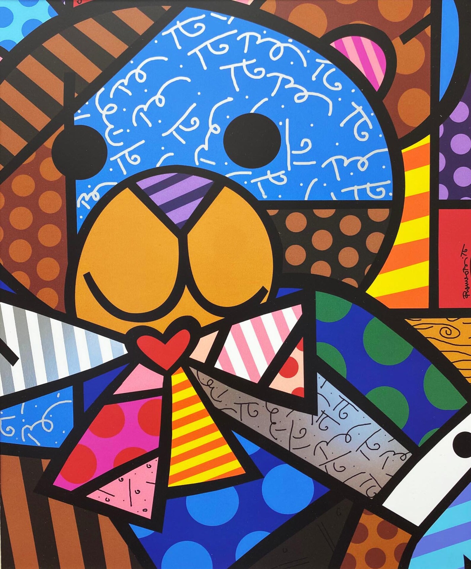 Romero Britto My Bear Metallic Newly Custom Etsy